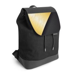 Backpack with flap black