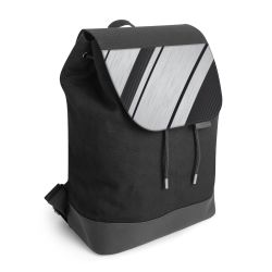 Backpack with flap black