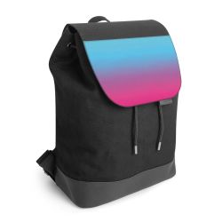 Backpack with flap black