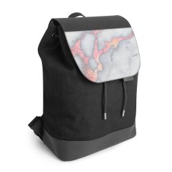 Backpack with flap black