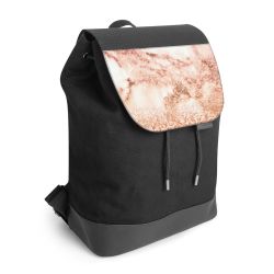 Backpack with flap black