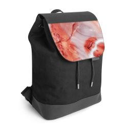 Backpack with flap black