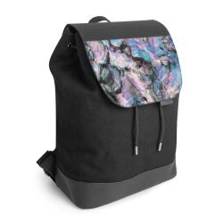 Backpack with flap black