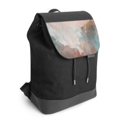 Backpack with flap black