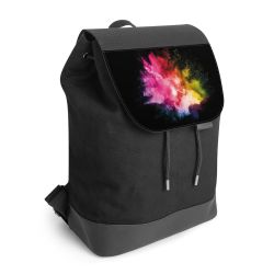 Backpack with flap black