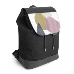 Backpack with flap black