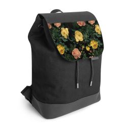 Backpack with flap black