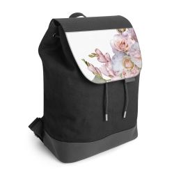 Backpack with flap black