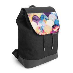 Backpack with flap black