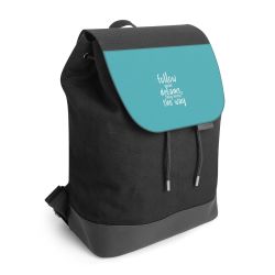 Backpack with flap black