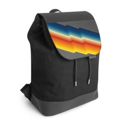 Backpack with flap black