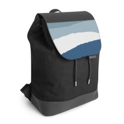 Backpack with flap black