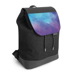 Backpack with flap black