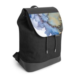 Backpack with flap black