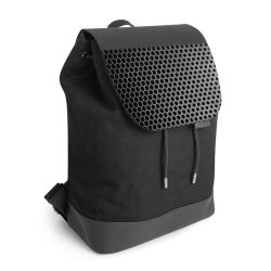 Backpack with flap black