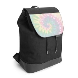 Backpack with flap black