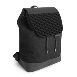 Backpack with flap black