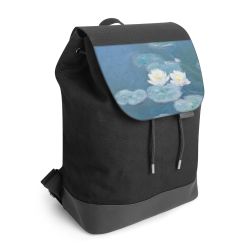 Backpack with flap black