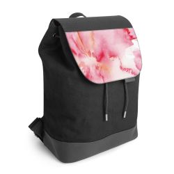 Backpack with flap black