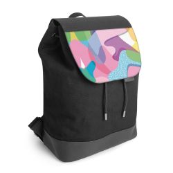 Backpack with flap black