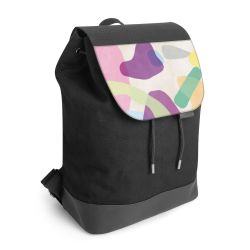 Backpack with flap black