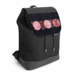 Backpack with flap black