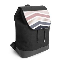 Backpack with flap black