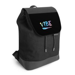 Backpack with flap black