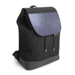 Backpack with flap black