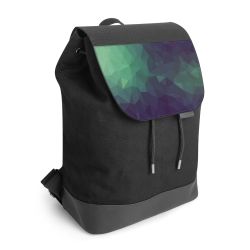 Backpack with flap black