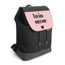 Backpack with flap black