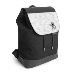 Backpack with flap black