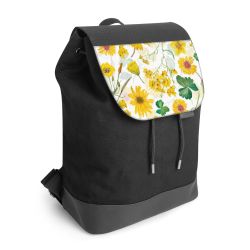 Backpack with flap black