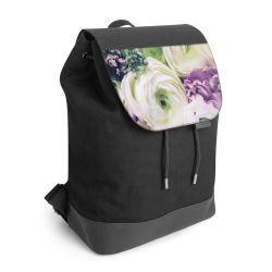 Backpack with flap black