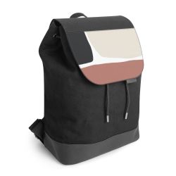 Backpack with flap black