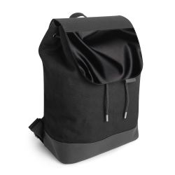 Backpack with flap black