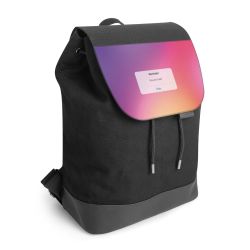 Backpack with flap black