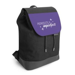 Backpack with flap black