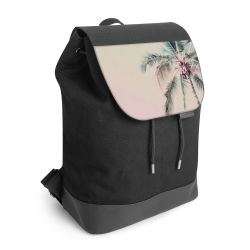 Backpack with flap black