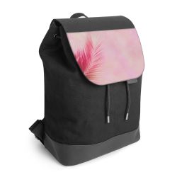 Backpack with flap black