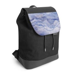 Backpack with flap black