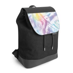 Backpack with flap black