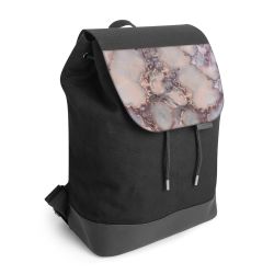 Backpack with flap black