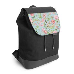 Backpack with flap black