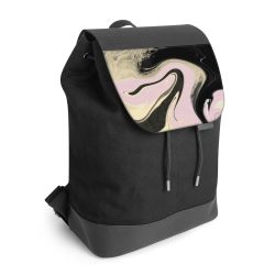 Backpack with flap black