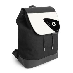 Backpack with flap black