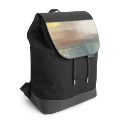 Backpack with flap black