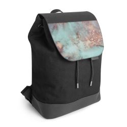 Backpack with flap black