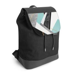 Backpack with flap black