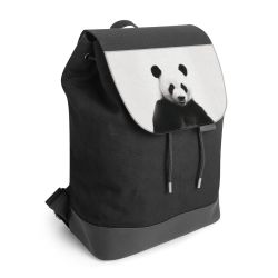 Backpack with flap black